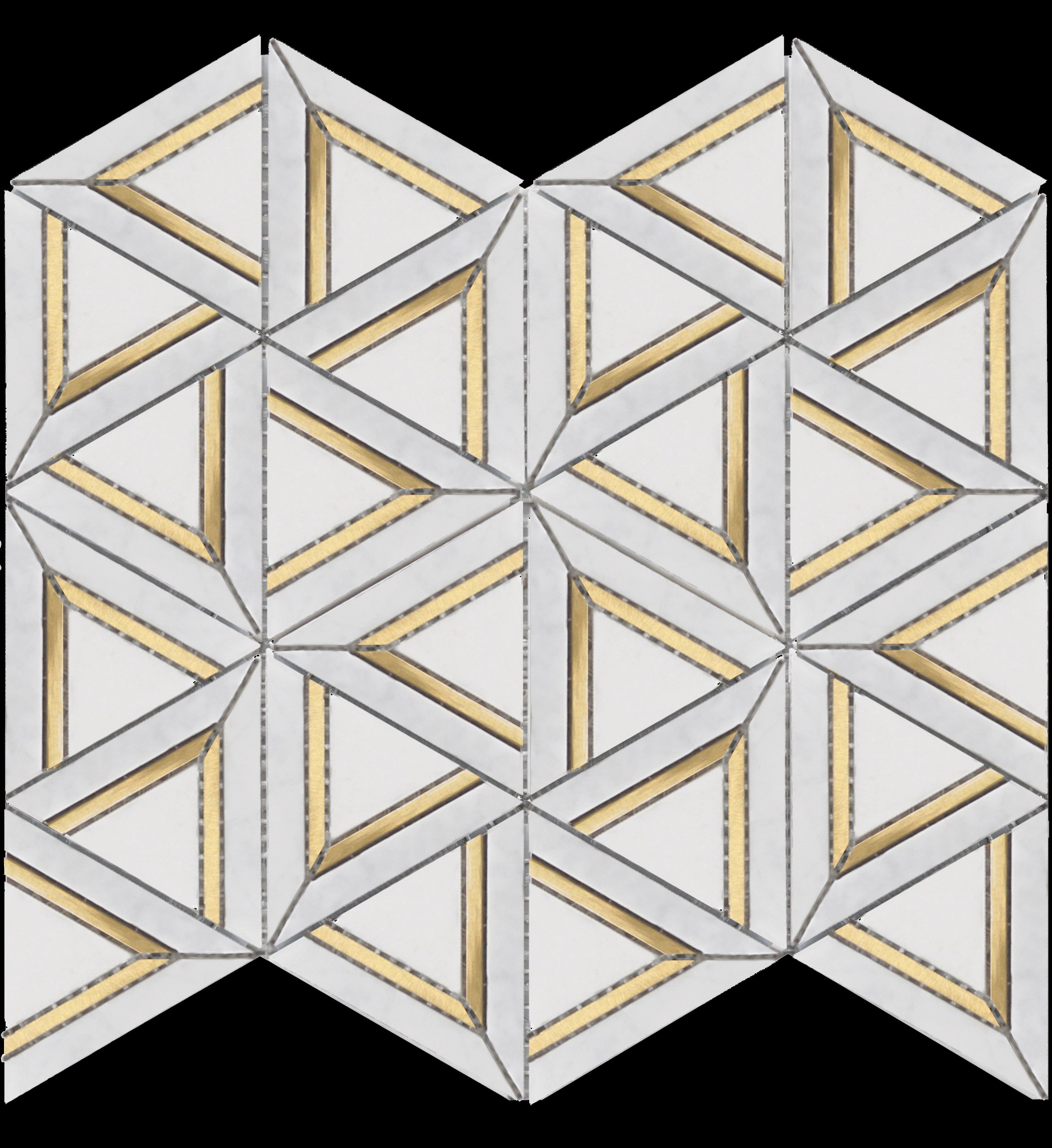 Carrara White Metal Geo